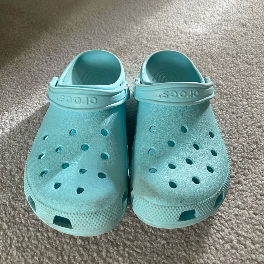 Adult Crocs Ice Blue.
